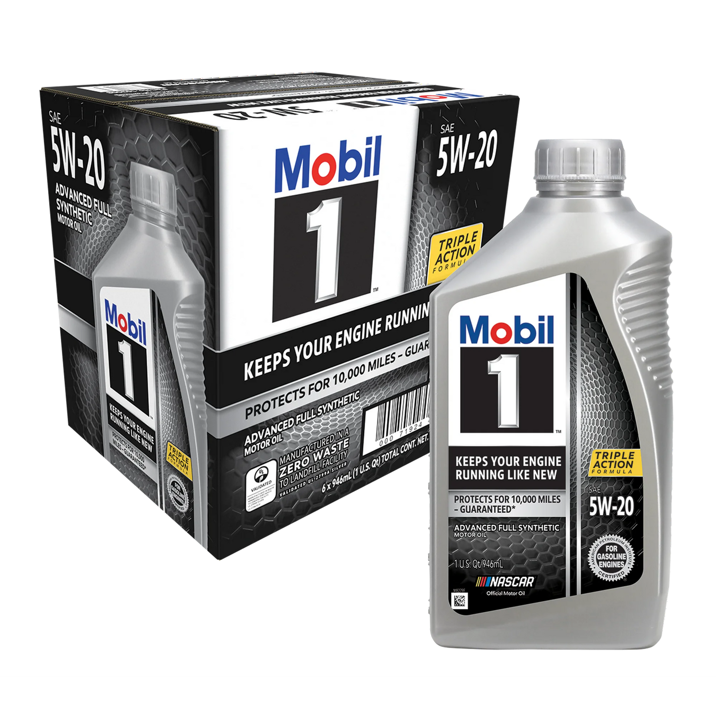 MOBIL 1 ADVANCED FULL SYN 5W20 6/1 QTS