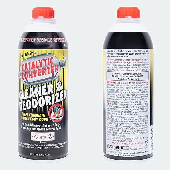 SOLDER-IT CATALYTIC CONVERTER CLEANER & DEODORIZER 16 OZ