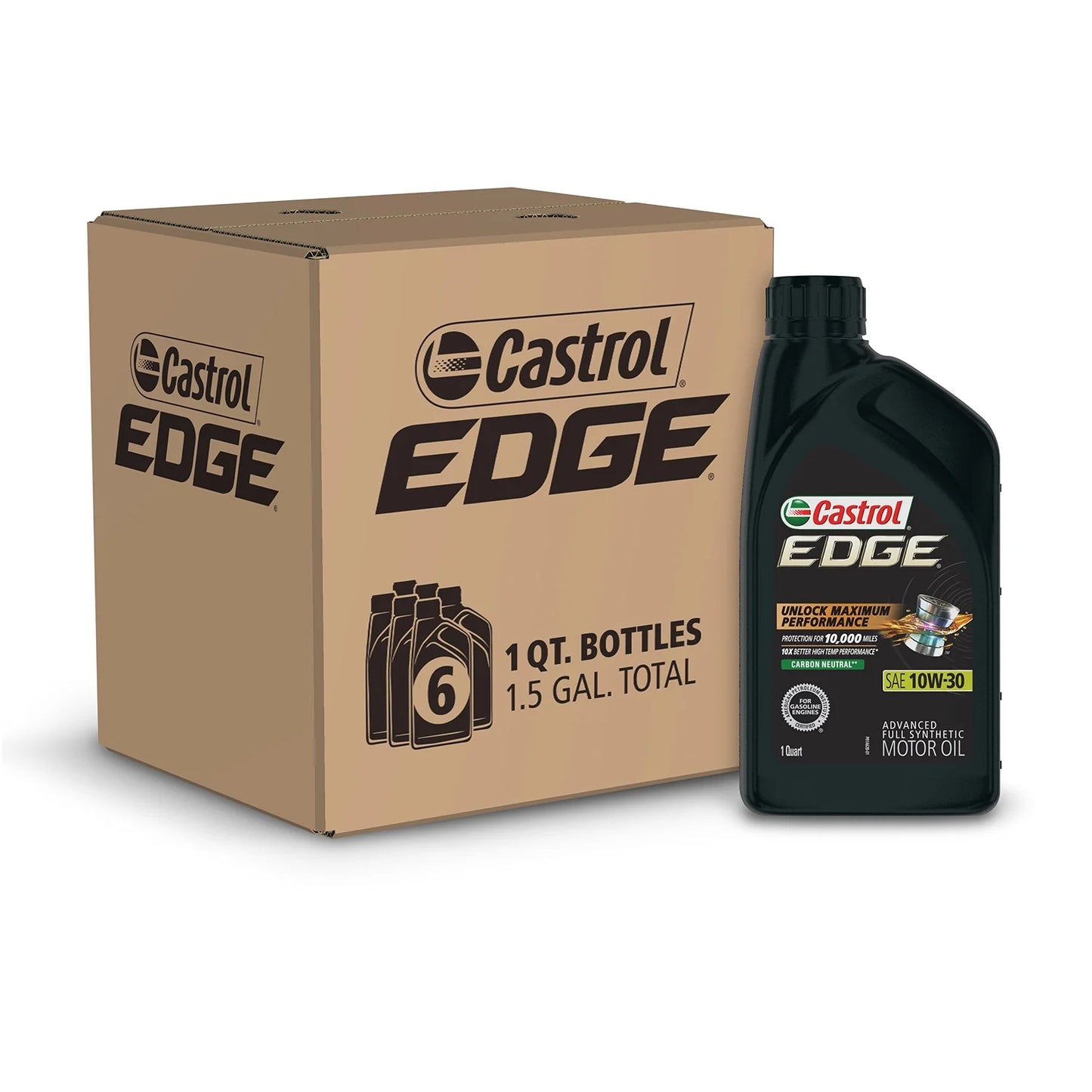 CASTROL EDGE 10W30 6/1 QTS