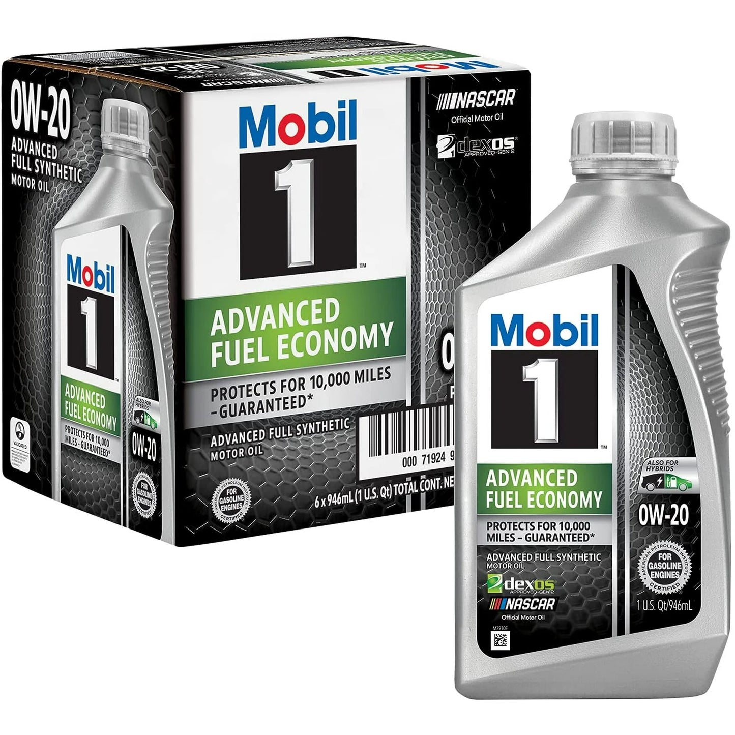 MOBIL 1 ADVANCE FUEL ECONOMY 0W20 MOTOR OIL 6/1 QTS
