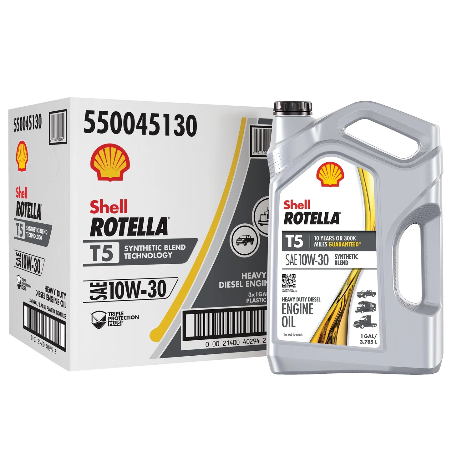 SHELL ROTELLA T5 15W40 SYN BLEND 3/1 GALS (80PP)