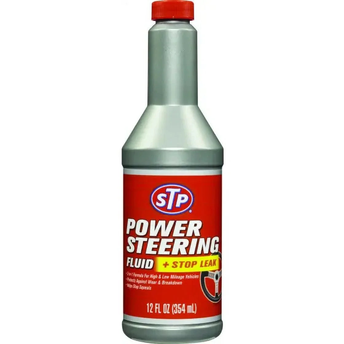 STP POWER STEERING FLUID & STOP LEAK - 6/12 OZ