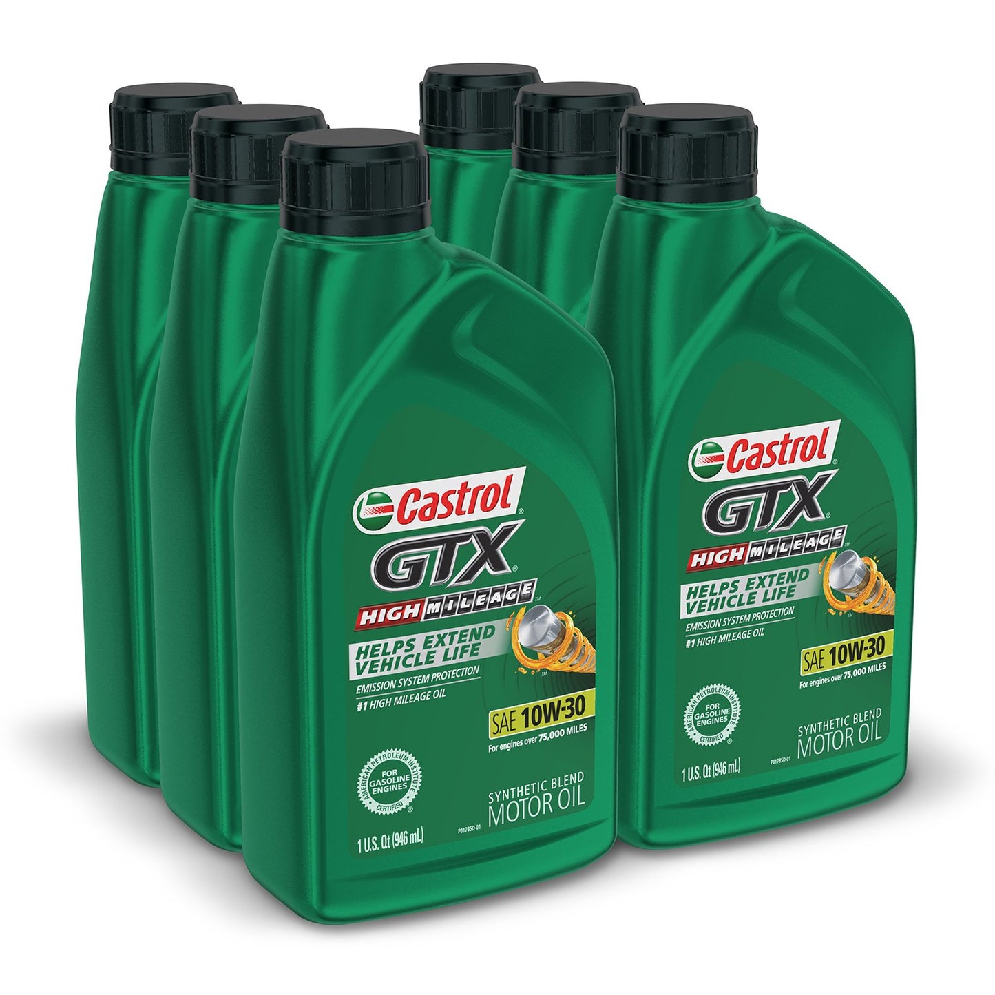 CASTROL GTX HIGH MILEAGE SYN BLEND 10W30 6/1 QTS